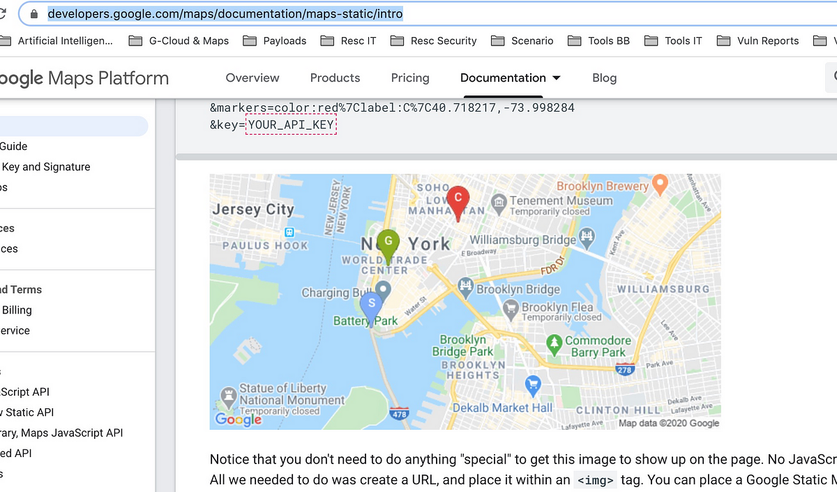 Google Maps Static API with JavaScript