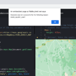 Handling Errors in Google Maps