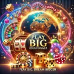 A high-definition smartphone screen displaying The Pokies Review Australia interface with premium slot games and a "Big Win" notification.